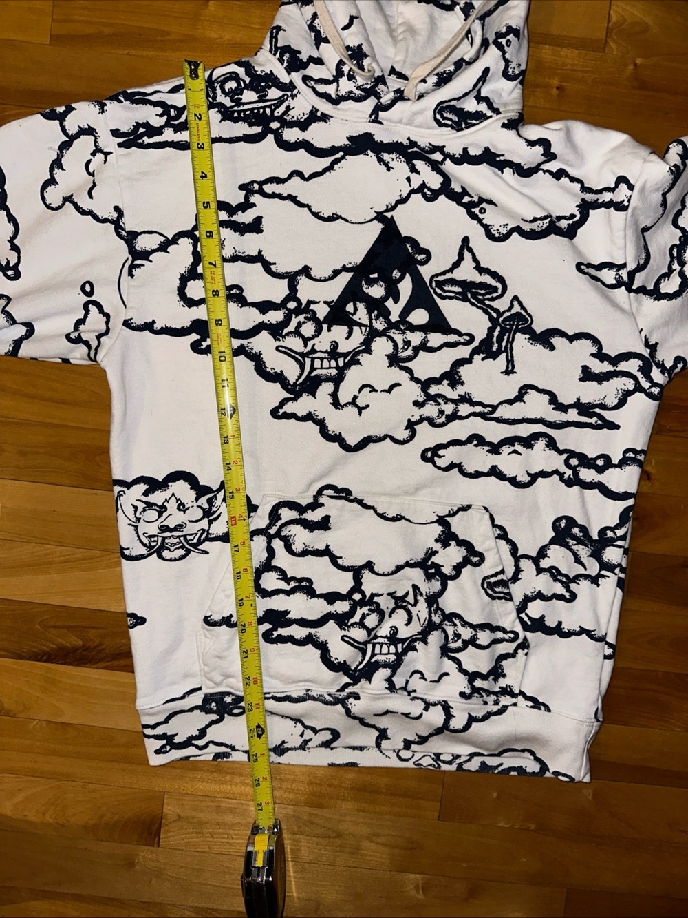 Wasted Co Good Time Dragon Cloud Monster Indigo Sweatshirt Hoodie Small Mushroom - Picture 10 of 11